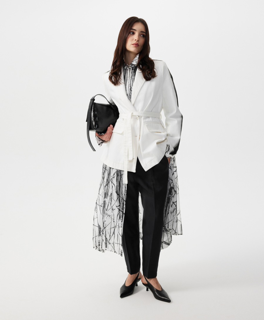 Туника из полупрозрачной ткани