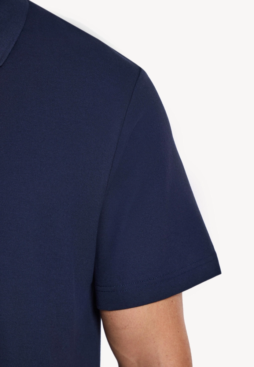 Мужской джемпер с воротником поло MUTED, цвет: темно-синий, 904463.MTSH0031_Navy-blue купить онлайн