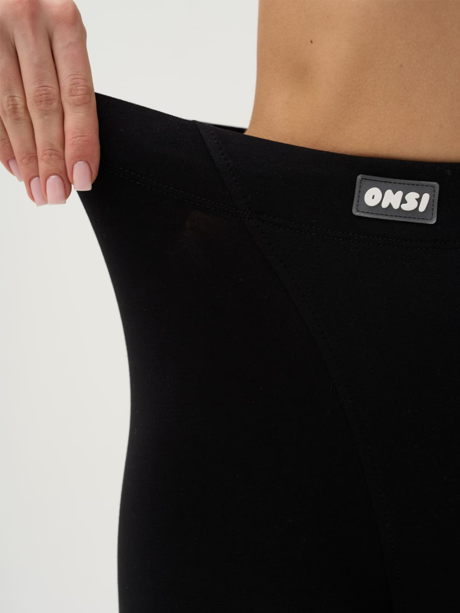 Легинсы хлопковые ONSI, цвет: Черный,  купить онлайн