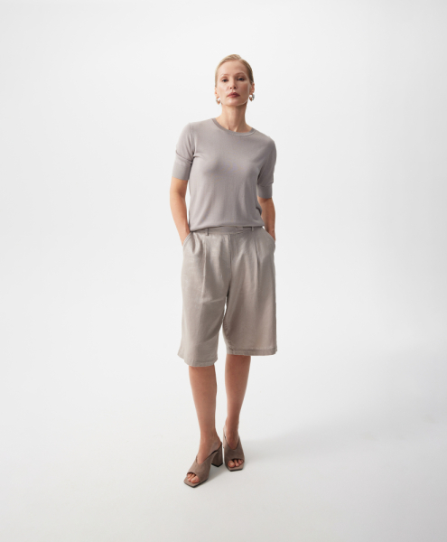 Шорты с перламутровым блеском