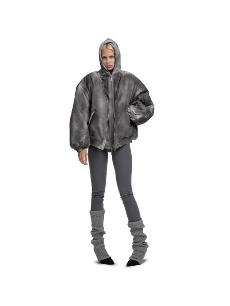 Бомбер HOODED BOMBER ABC, цвет: серый, 00-283 купить онлайн