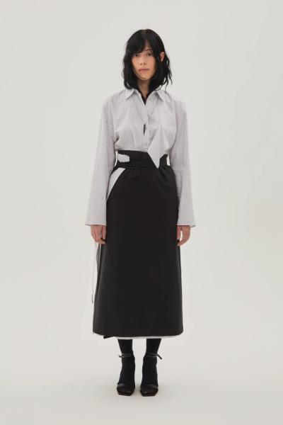 Юбка фартук миди