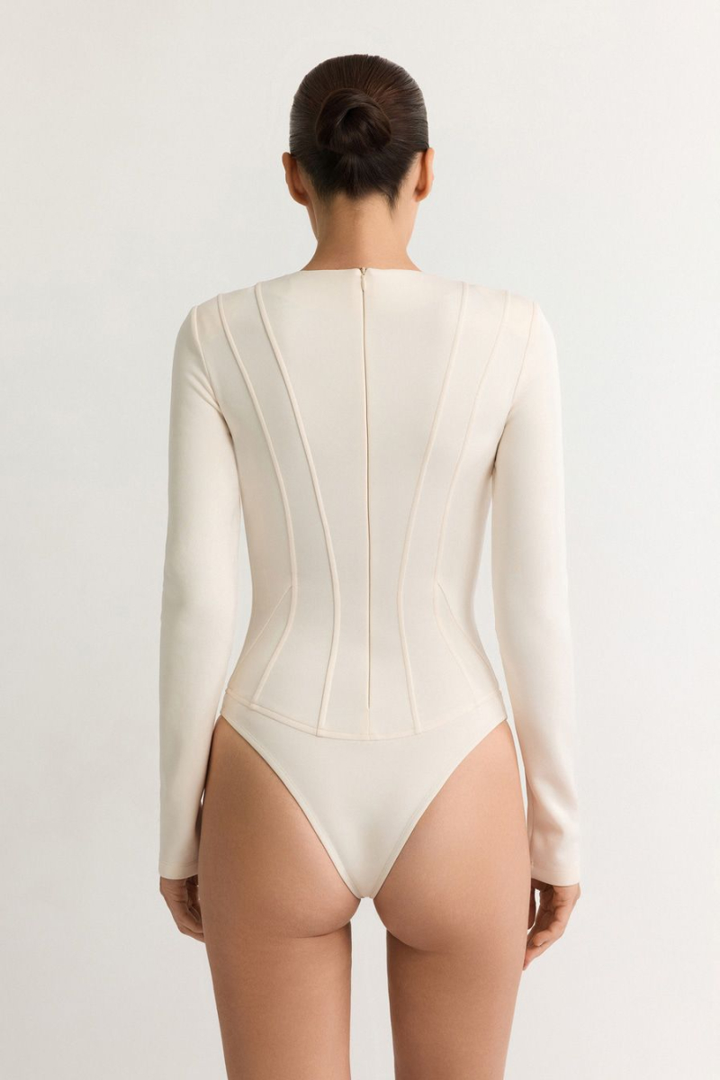 Боди с широкими плечами TOPTOP, цвет: белый, TTS.023.18296.120 купить онлайн