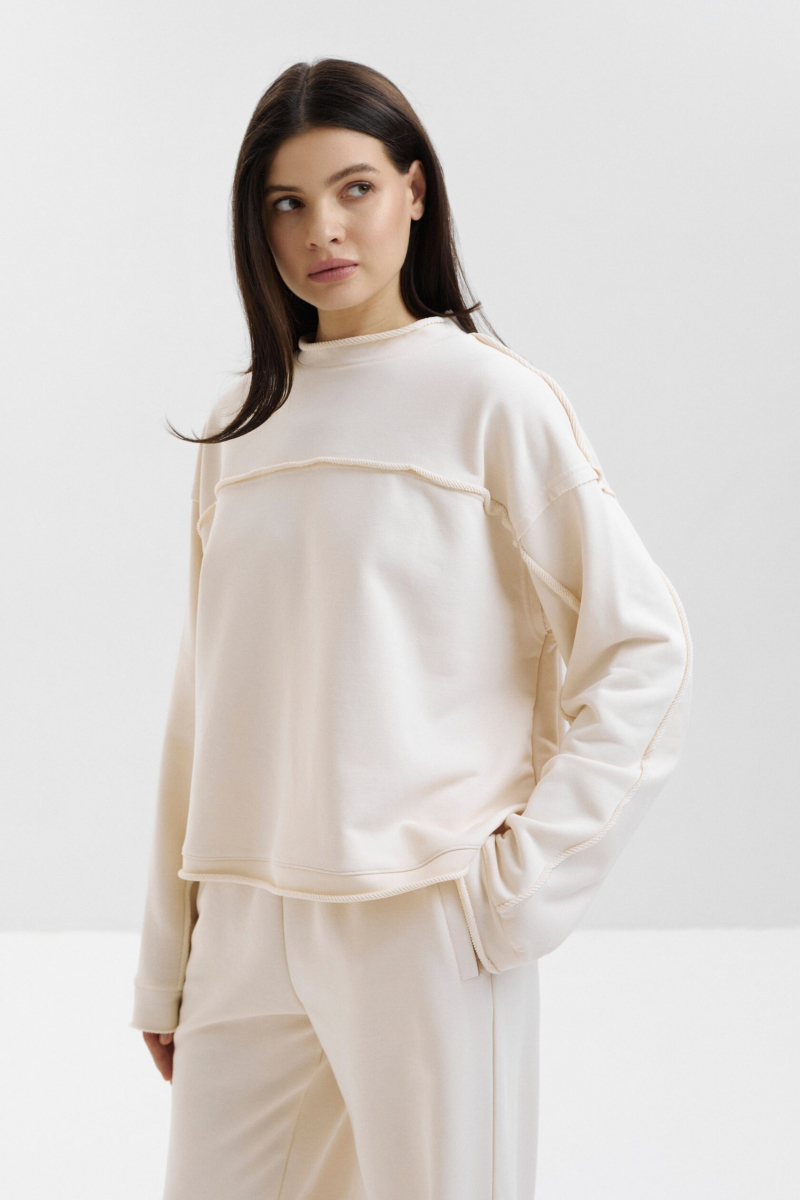 Свитшот с вывернутыми швами marte, цвет: оранжевый,  купить онлайн