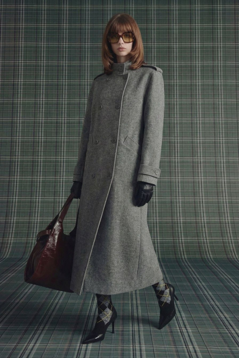 Пальто из смесовой шерсти TOPTOP, цвет: серый, TTS.041.14157.801 купить онлайн
