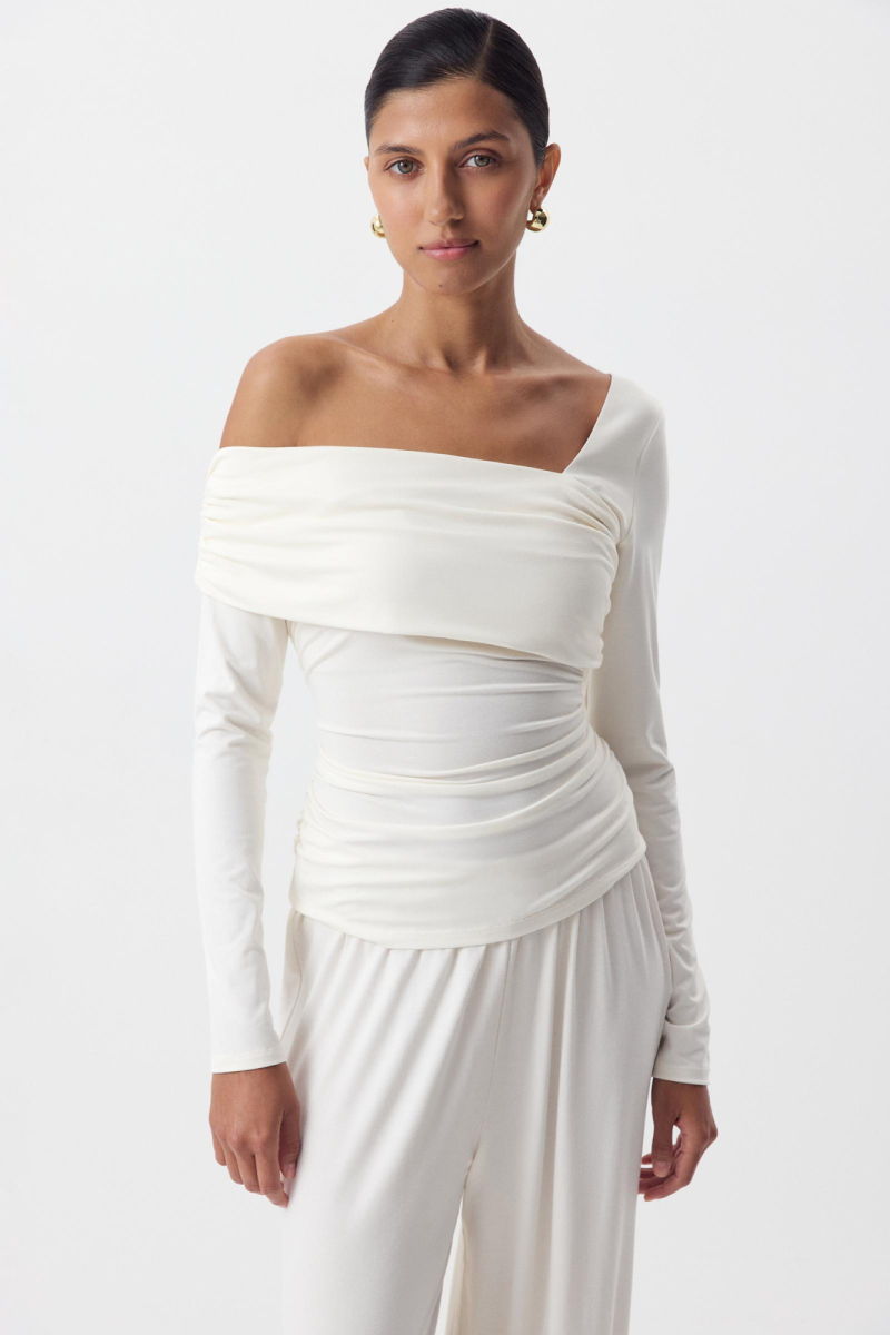 Лонгслив со спущенным плечом Лонгслив со спущенным плечом