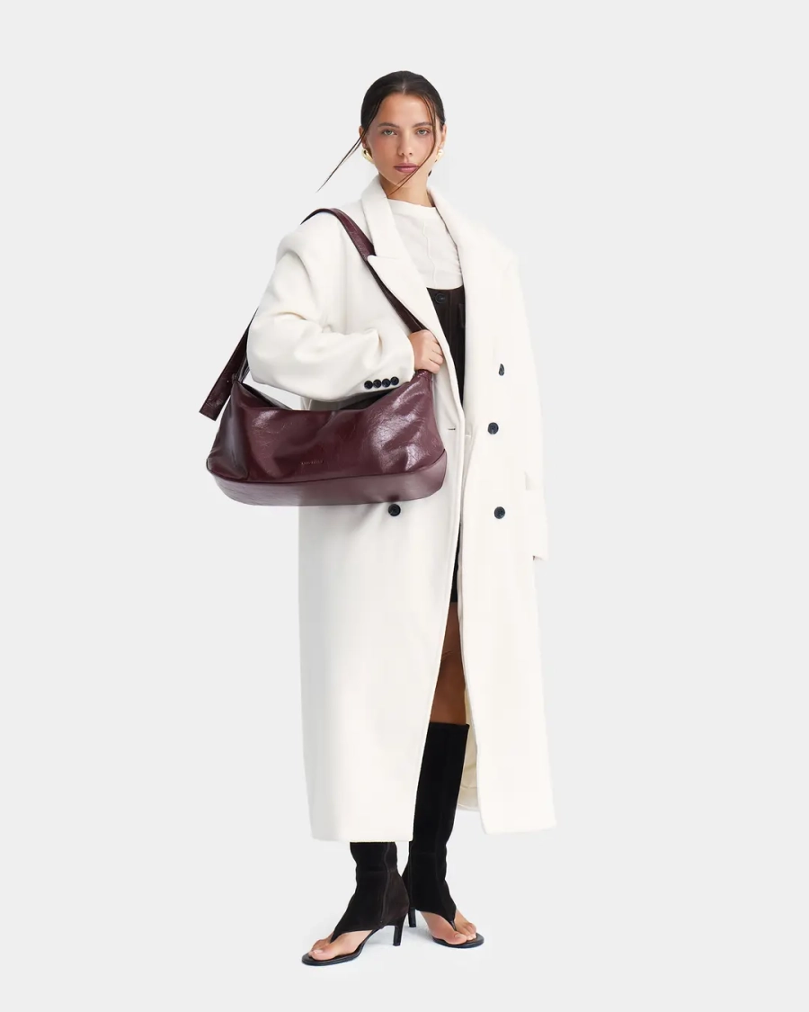 Прямоугольная сумка-шопер Arny Praht, цвет: Бордовый  купить онлайн