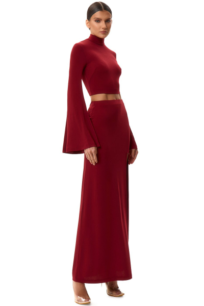 Комплект-двойка с разрезом SODAMODA, цвет: Бордовый, 16119 купить онлайн