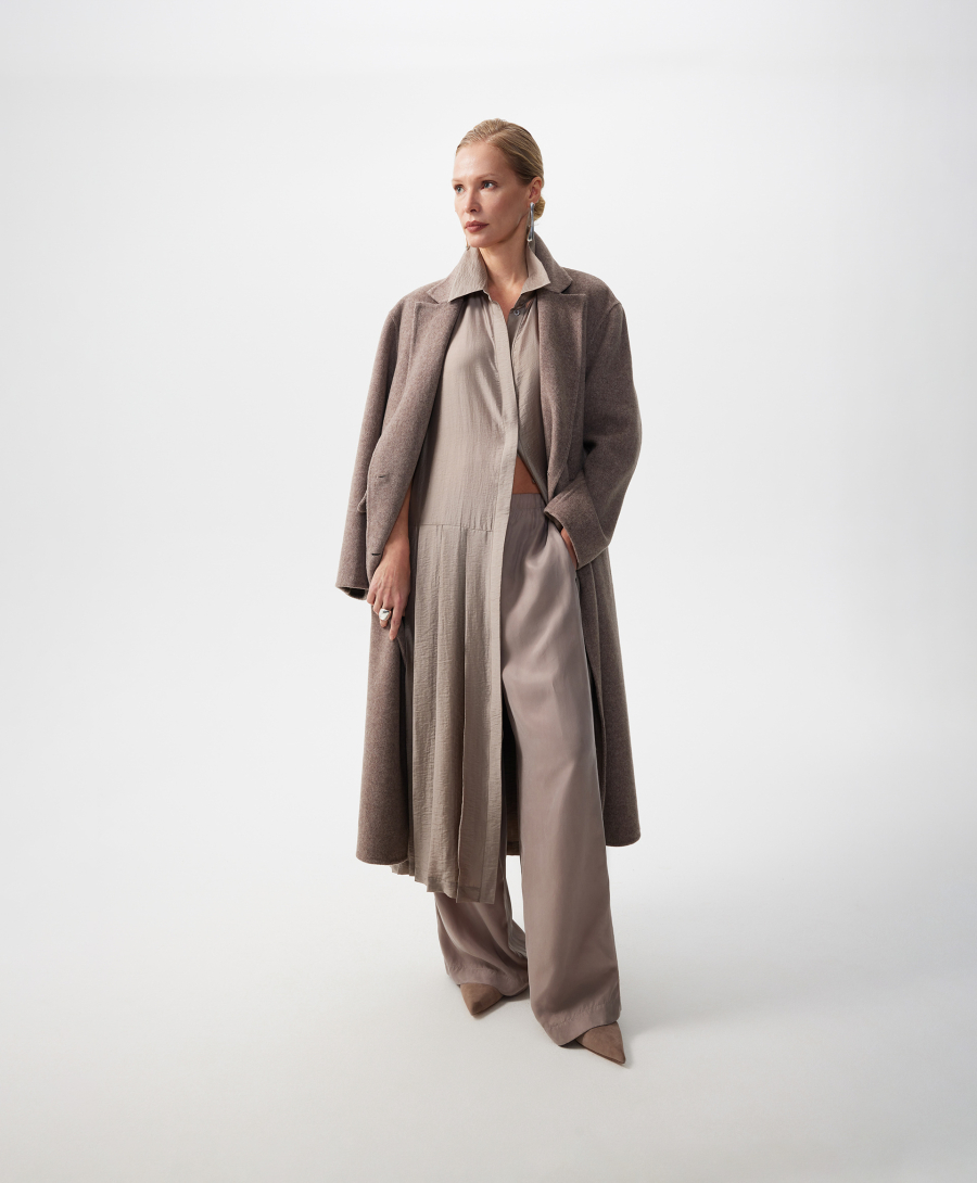 Платье рубашечного кроя с коротким рукавом GLVR, цвет: серый, 126G22GAC2503 купить онлайн