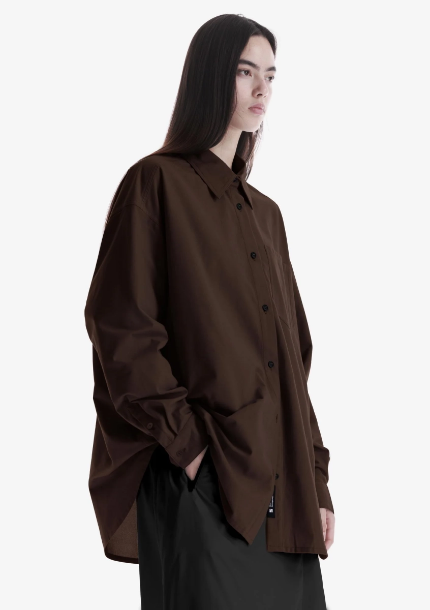 Рубашка из экозамши KRAKATAU, цвет: Кофейный, Nw83-89 купить онлайн