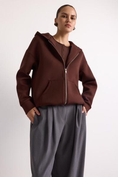 Худи из неопрена на молнии