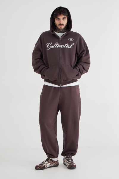 Джоггеры мужские «Город» CULTBASE, цвет: коричневый,  купить онлайн