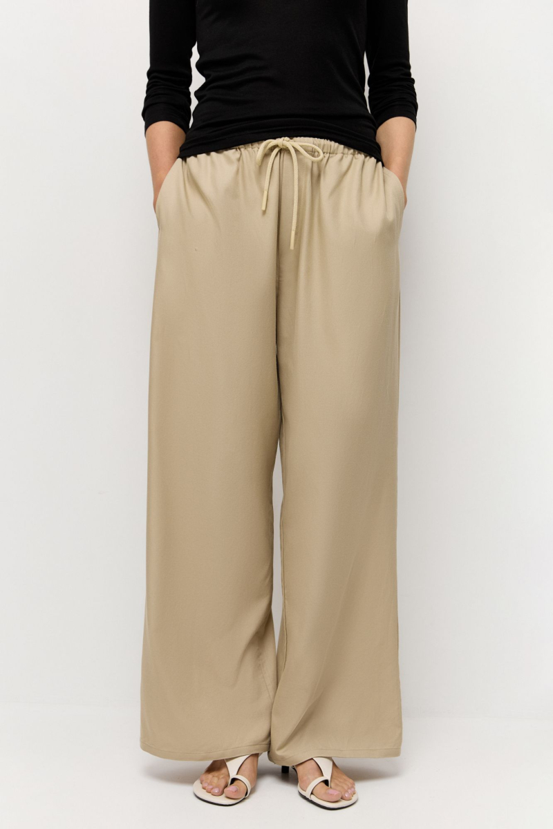 Брюки из тонкой вискозы AROUND, цвет: бежевый, 2815_25V02 купить онлайн