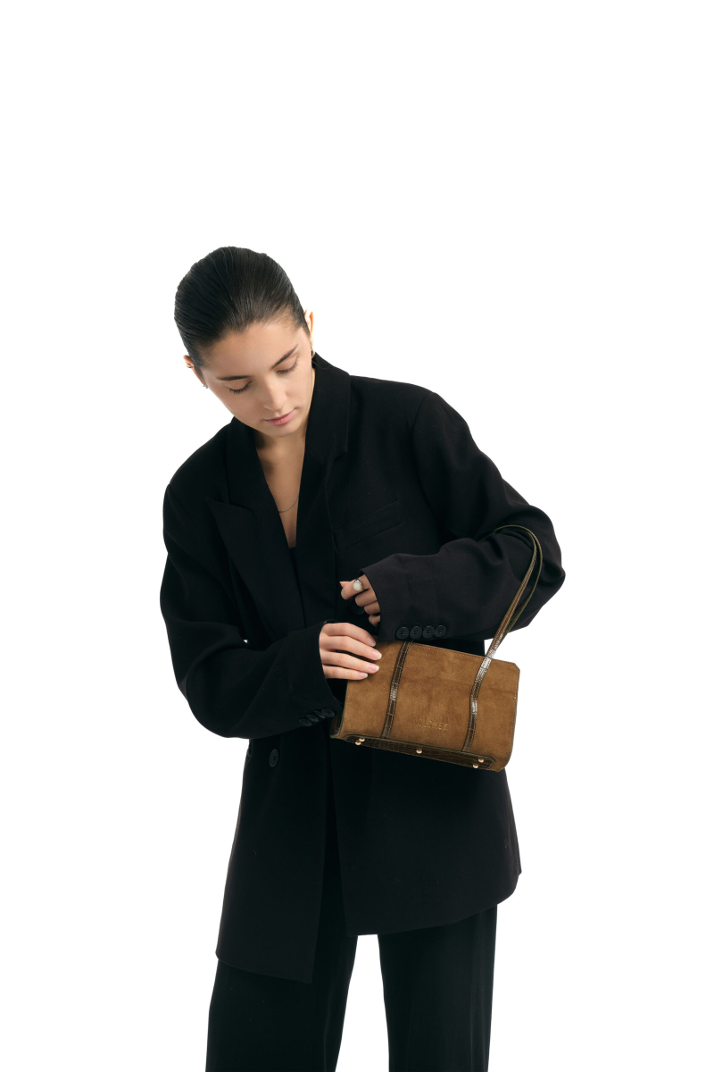 Сумка «Спаржа» мини / «Asparagus» VOLCHEK, цвет: коричневый E11 купить онлайн