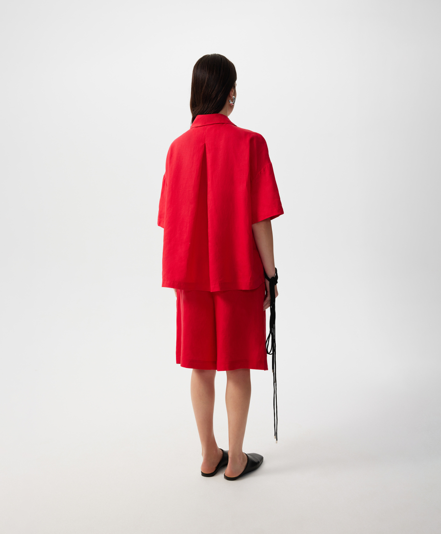 Блузка с коротким рукавом GLVR, цвет: красный, 126G25GAC2213 купить онлайн