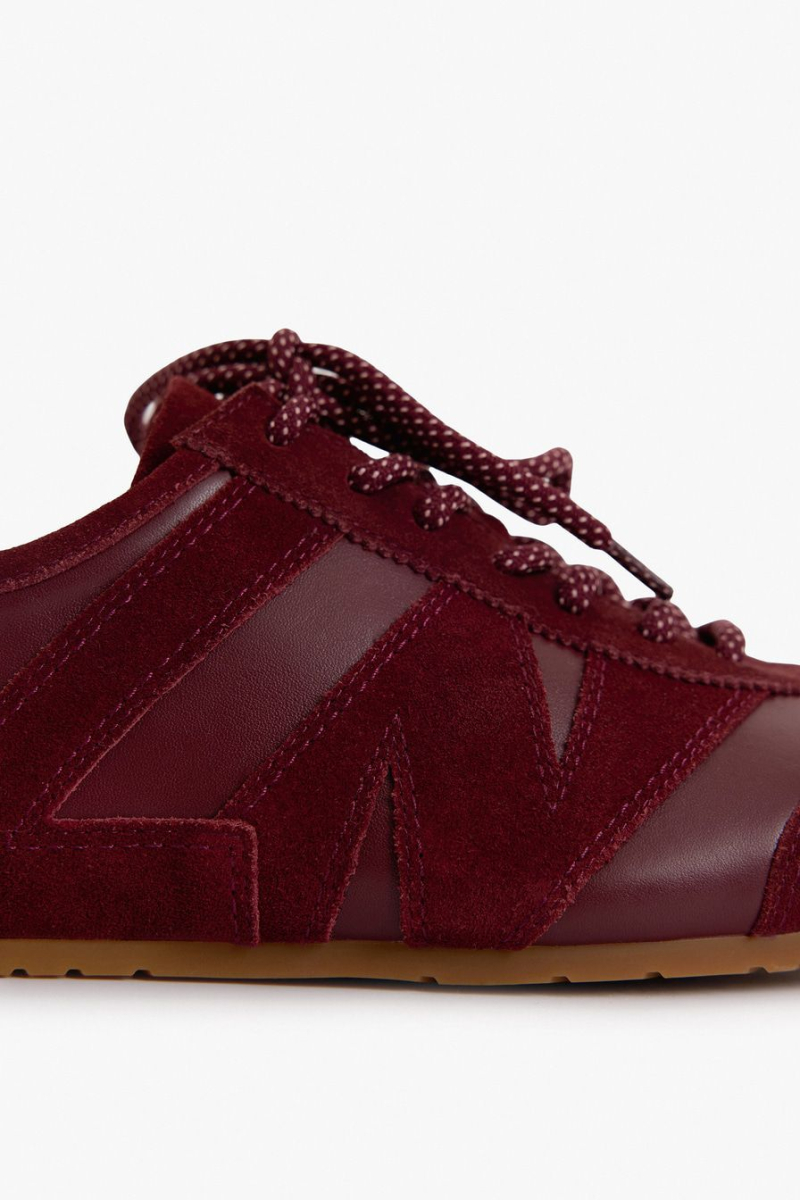 Кроссовки из натуральной кожи и замши Lera Nena, цвет: Бордовый LN.501.18956.330 купить онлайн