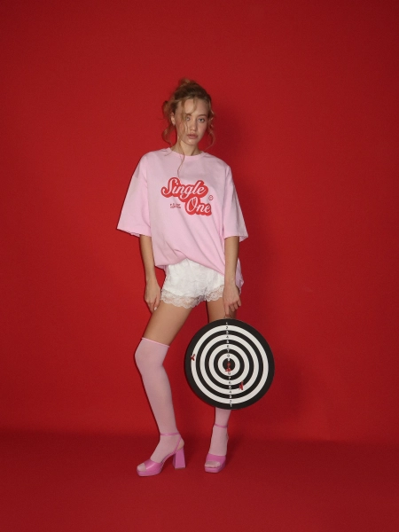 Футболка с принтом MIARTLAND, цвет: розовый НФ-00000853 | новая женская коллекция купить онлайн