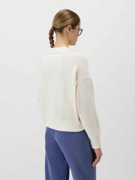 Кардиган-бомбер Conso, цвет: белый, KCL 260702 - молочный купить онлайн