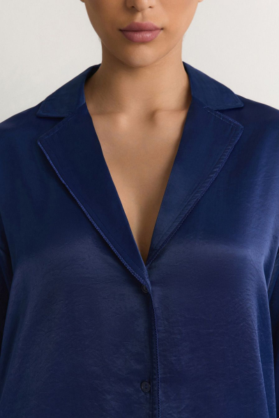 Блуза из смесовой вискозы TOPTOP, цвет: синий, TT.021.18497.620 купить онлайн