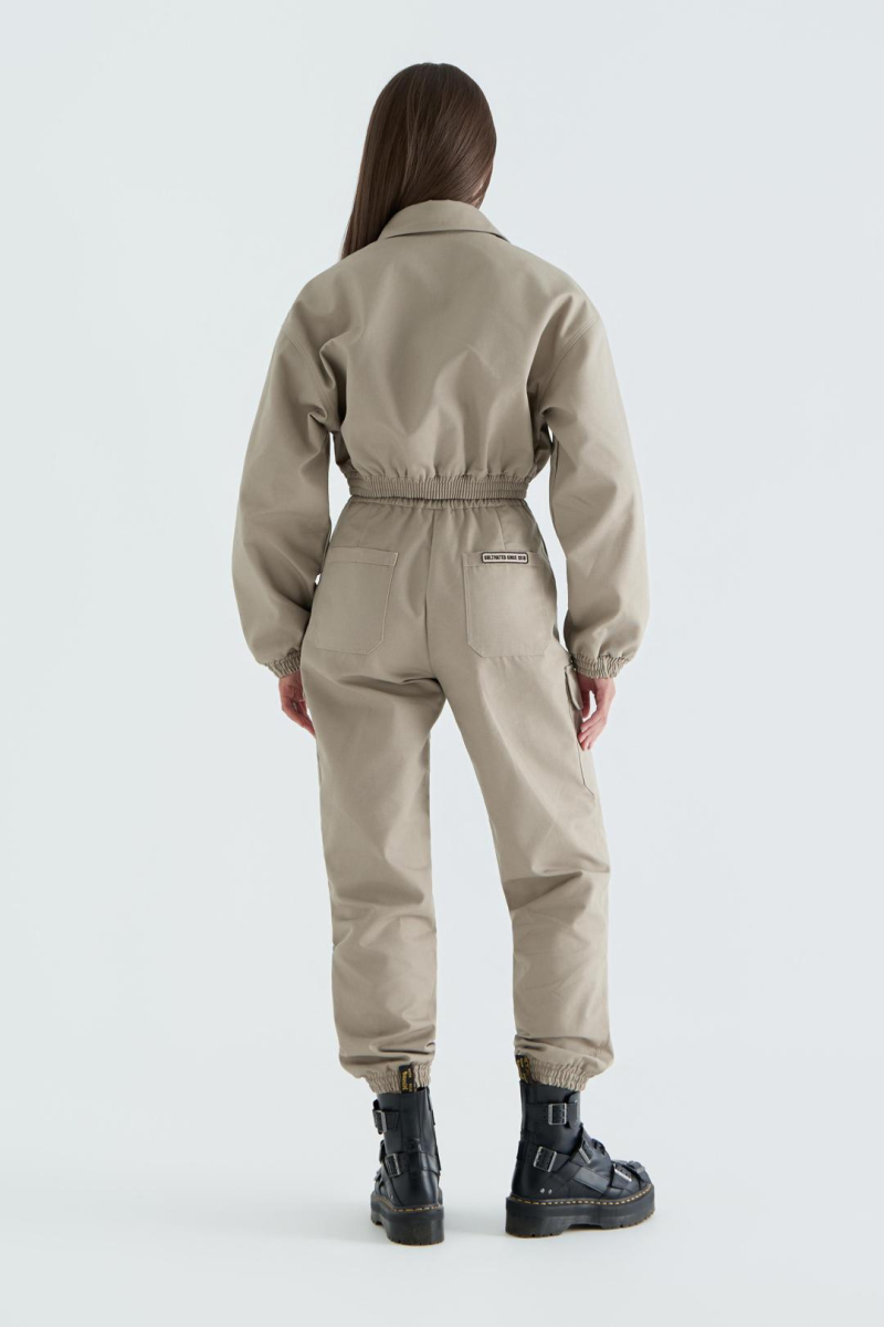 Рубашка женская милитари CULTBASE, цвет: бежевый,  купить онлайн