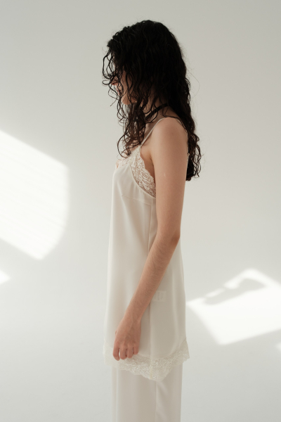 Топ-комбинация с кружевом НИ ИМЕНИ, НИ ПОХОЖИХ, цвет: белый, 00-00000374 купить онлайн