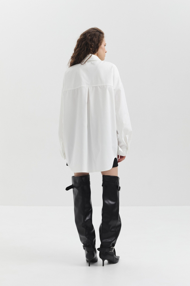 Рубашка с акцентными деталями marte, цвет: белый,  купить онлайн