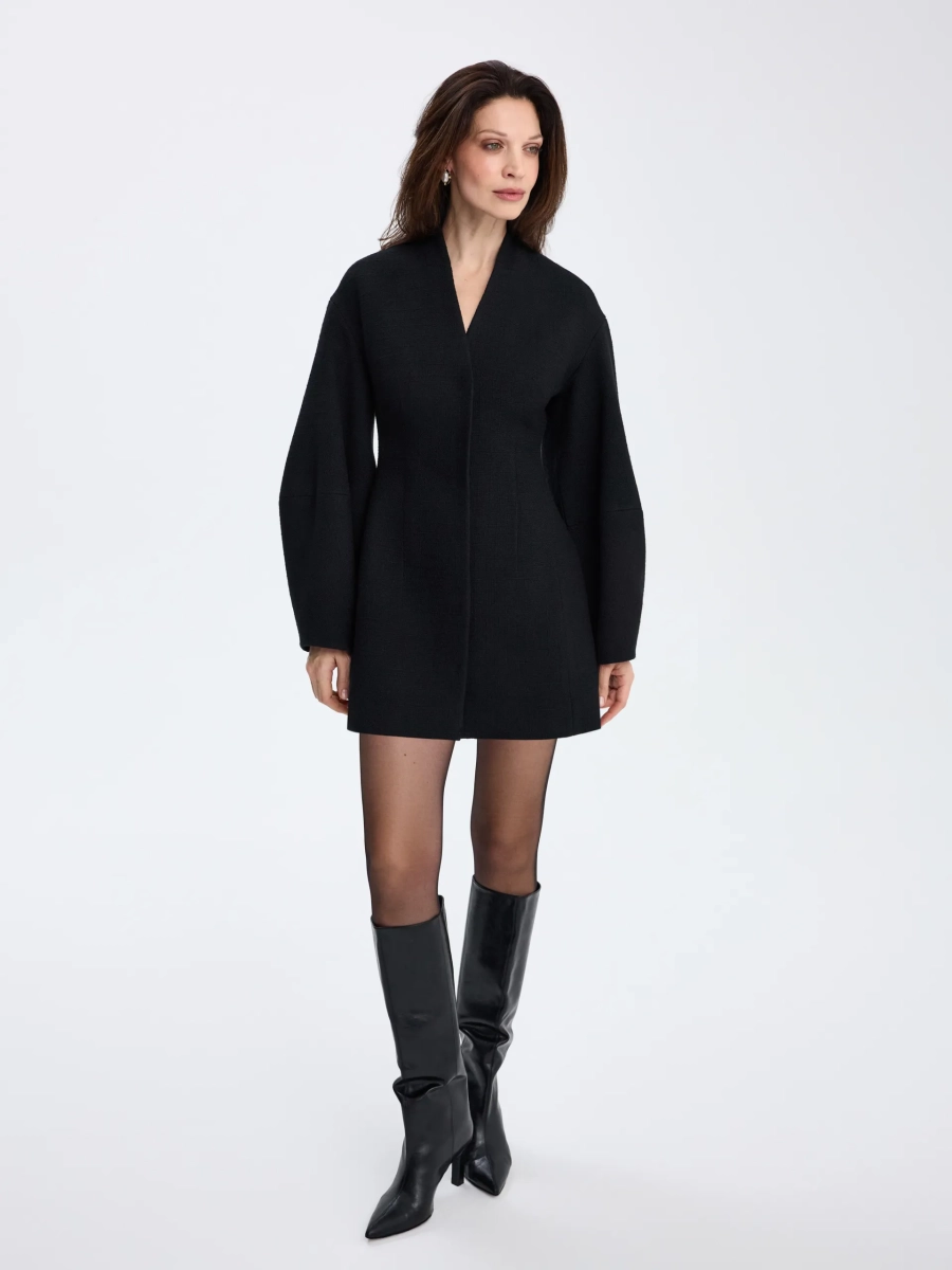 Платье с О-образными рукавами ANNA PEKUN, цвет: Черный, 20.2582.900 купить онлайн