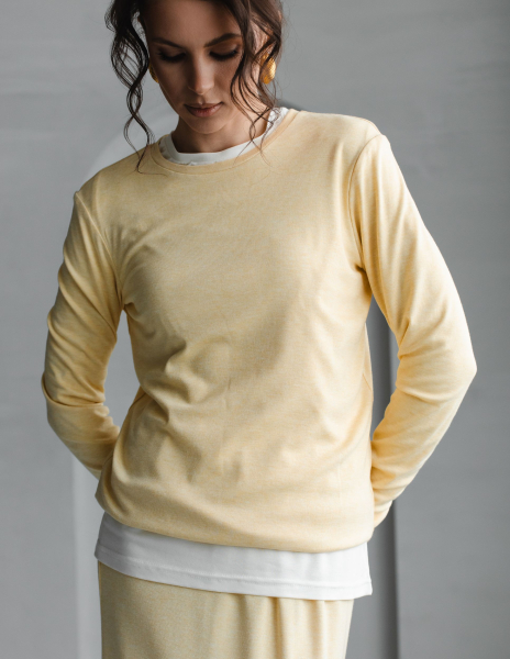 Лонгслив VLVT, цвет: Желтый, 00-00005303 купить онлайн