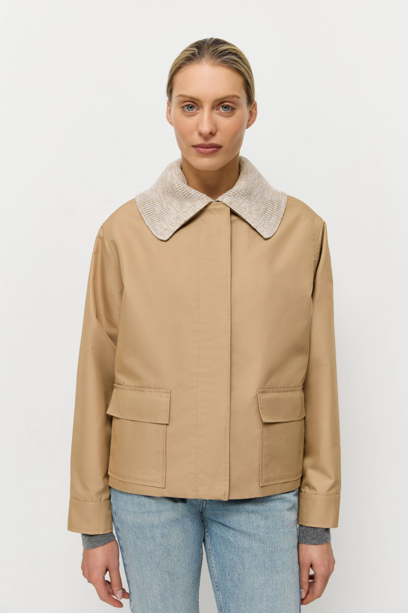 Куртка со съемным воротником