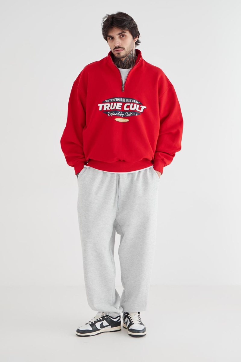 Анорак с принтом CULTBASE, цвет: красный,  купить онлайн