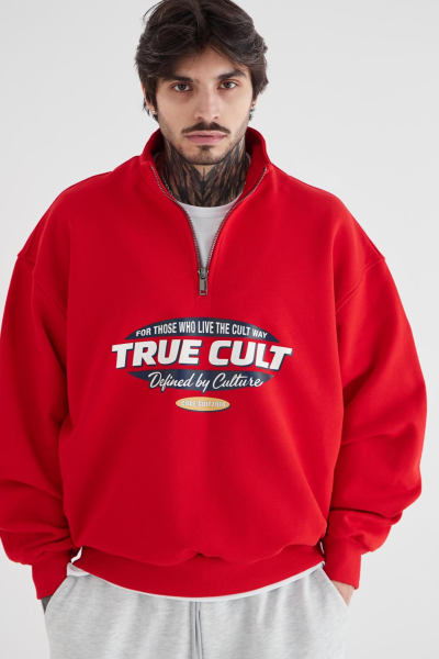 Анорак с принтом CULTBASE, цвет: красный,  купить онлайн