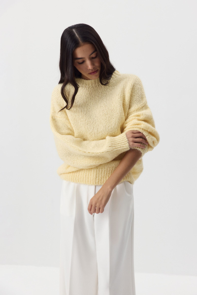 Джемпер из шерсти мериноса Charmstore, цвет: Сливочный, 303-41898-121 купить онлайн Джемпер из шерсти мериноса Charmstore, цвет: Сливочный, 303-41898-121 купить онлайн