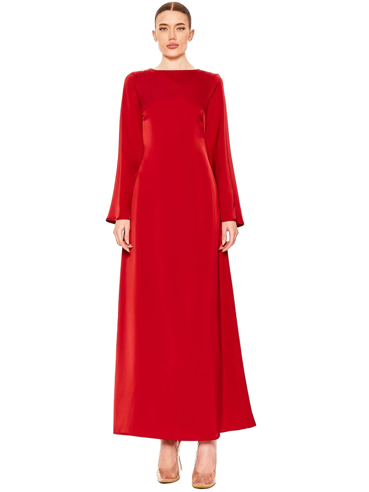 Платье приталенное макси