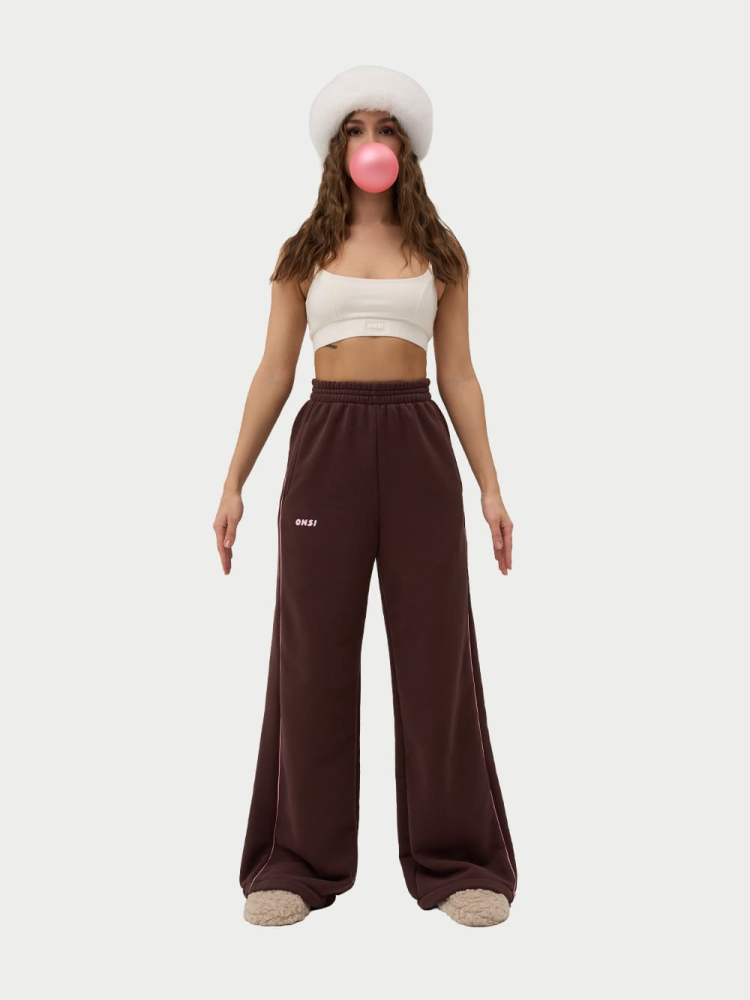 Брюки с кантом утепленные