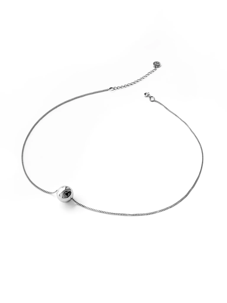 Серебряное колье-шар "Bubble"