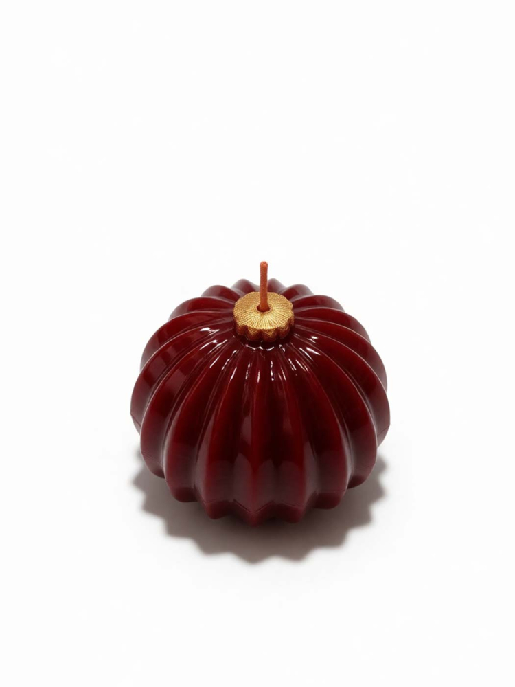 Формовая свеча "Шар ребристый"