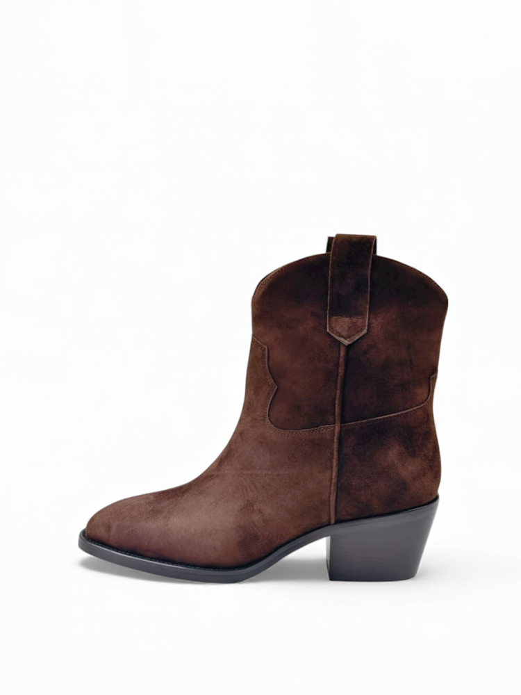 Ботинки зимние из натуральной замши