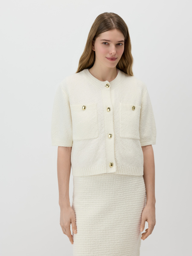 Кардиган с коротким рукавом