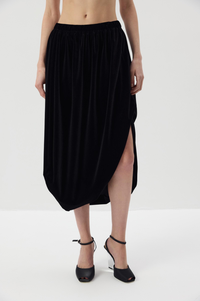 Юбка - баллон из бархата