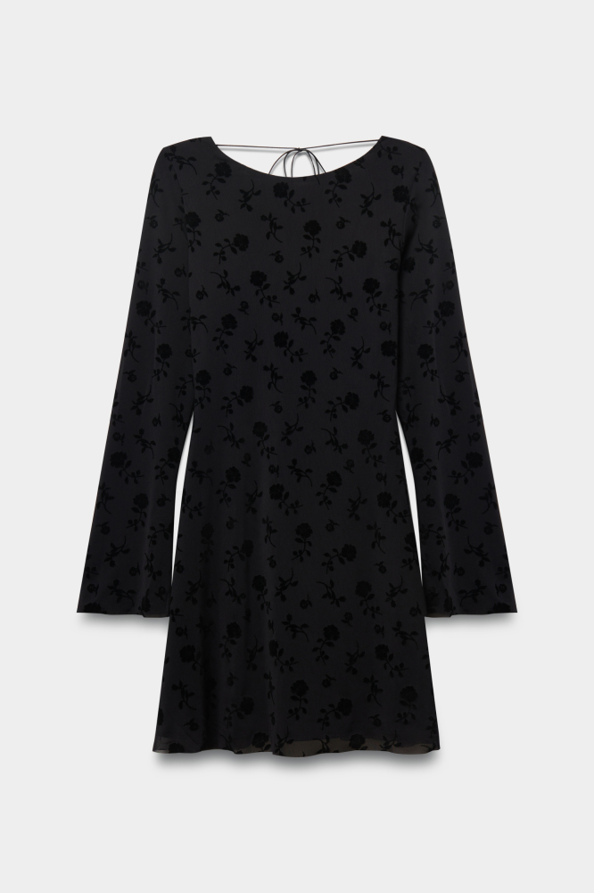 Платье мини с открытой спиной