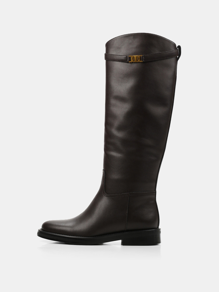 Сапоги демисезонные жокейские натуральная кожа