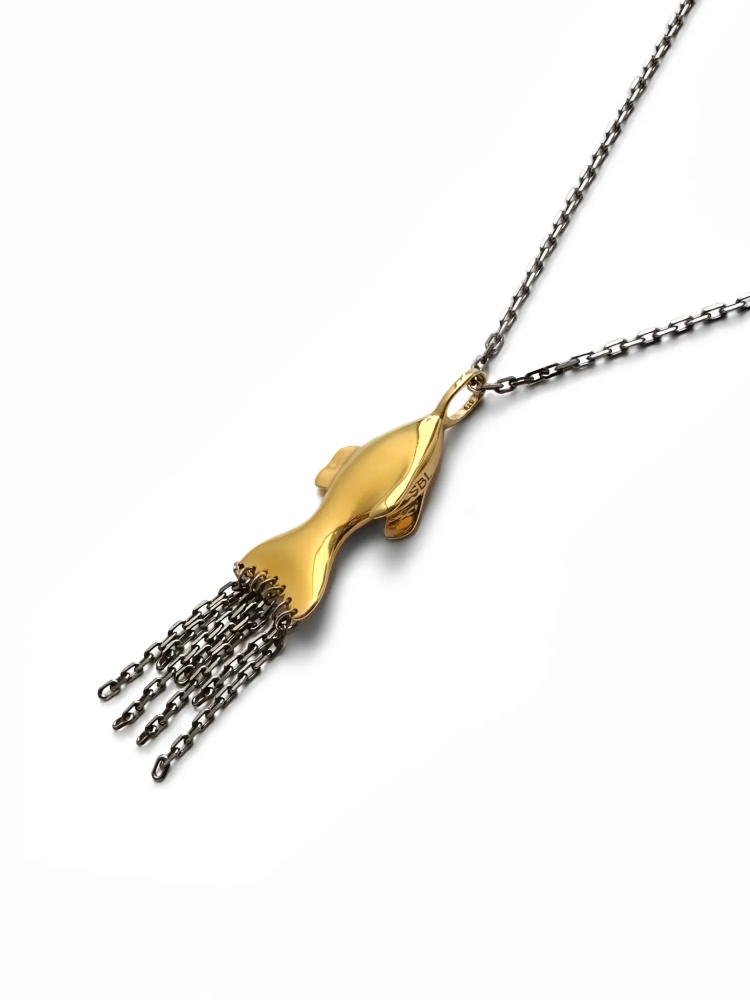 Серебряное колье "Fish of wish"