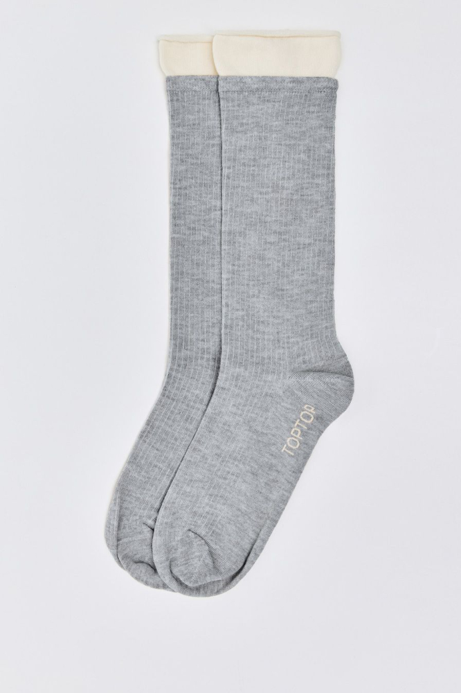 Носки с контрастной отделкой