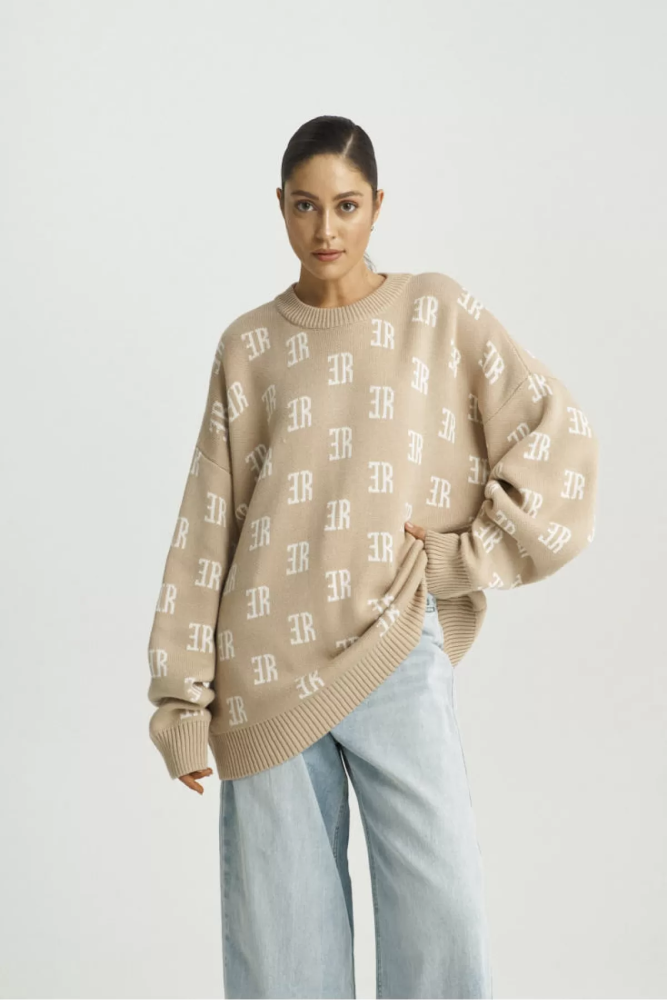 Джемпер Cotton Jacquard Beige