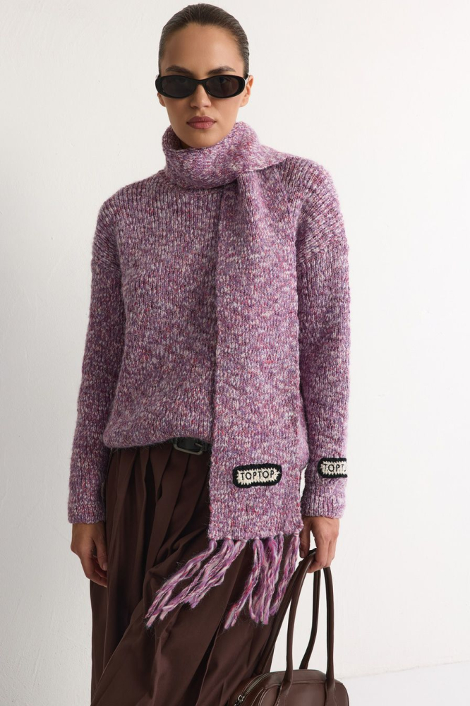 Шарф из переработанного полиэстера