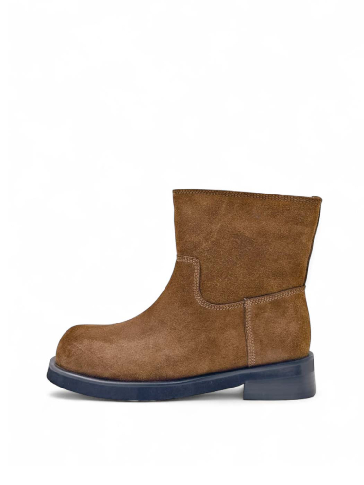 Ботинки зимние из натуральной замши