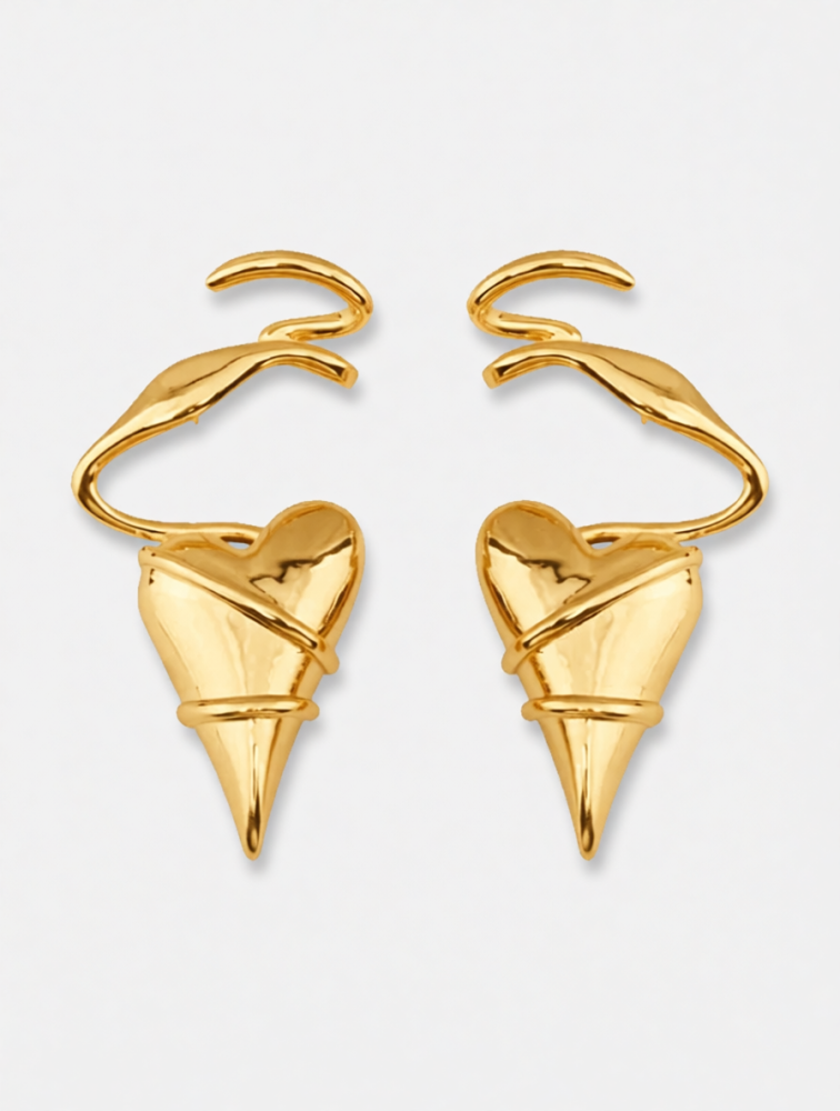 Серьги love style