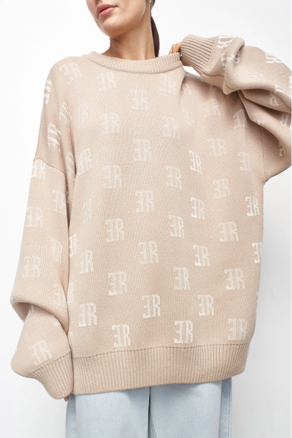 Джемпер Cotton Jacquard Beige