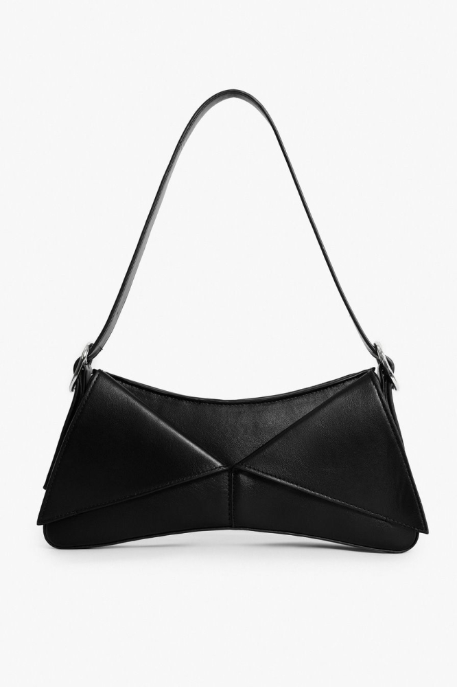 Сумка-багет из экокожи