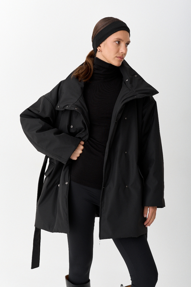 Парка на кнопках двубортная